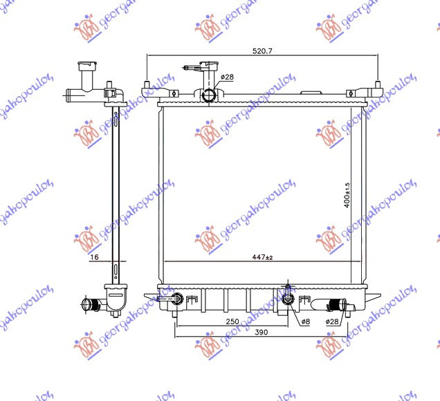 Radiator Apa - Nissan Micra (K13) 2010 , 214101hj0a