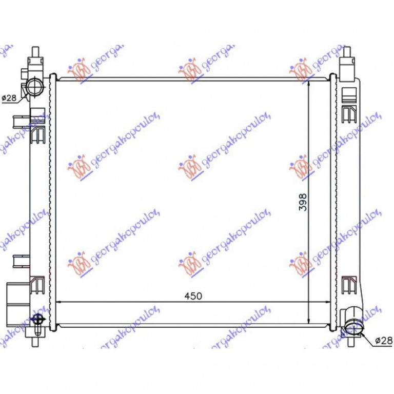 Radiator Apa - Nissan Micra (K13) 2013 , 21410-3hd1a