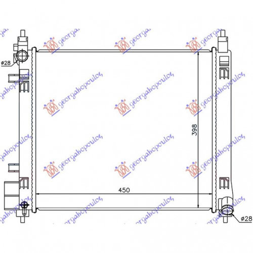 Radiator Apa - Nissan Micra (K13) 2013 , 21410-3hd1a