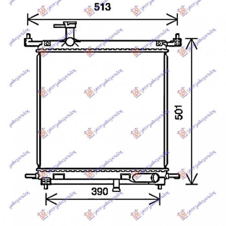 Radiator Apa - Nissan Micra (K13) 2013 , 214101hc1a