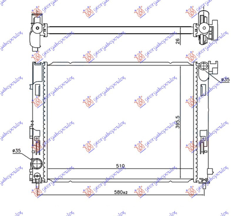 Radiator Apa - Nissan Micra (K14) 2017 , 214105fa0b