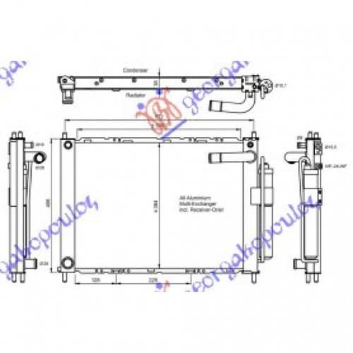 Radiator Apa - Nissan Note 2006 , 21410-Ay602