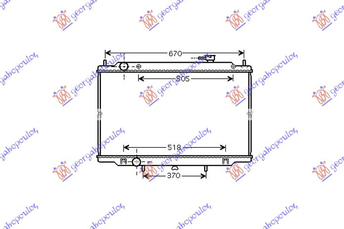 Radiator Apa - Nissan P/U (D22) Navara 2 Usi-4usi 2001 , 21410vk505