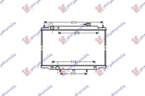 Radiator Apa - Nissan P/U (D22) Navara 2 Usi-4usi 2001 , 21410-Vk505