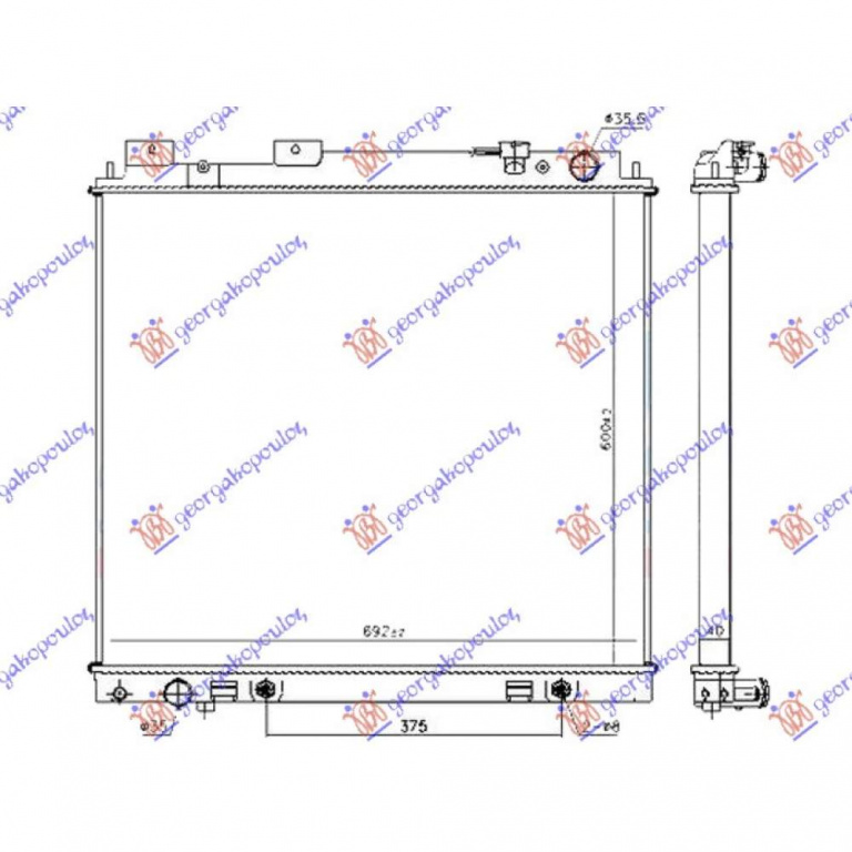 Radiator Apa - Nissan Pathfinder (R51) 2006 , 214605x20a
