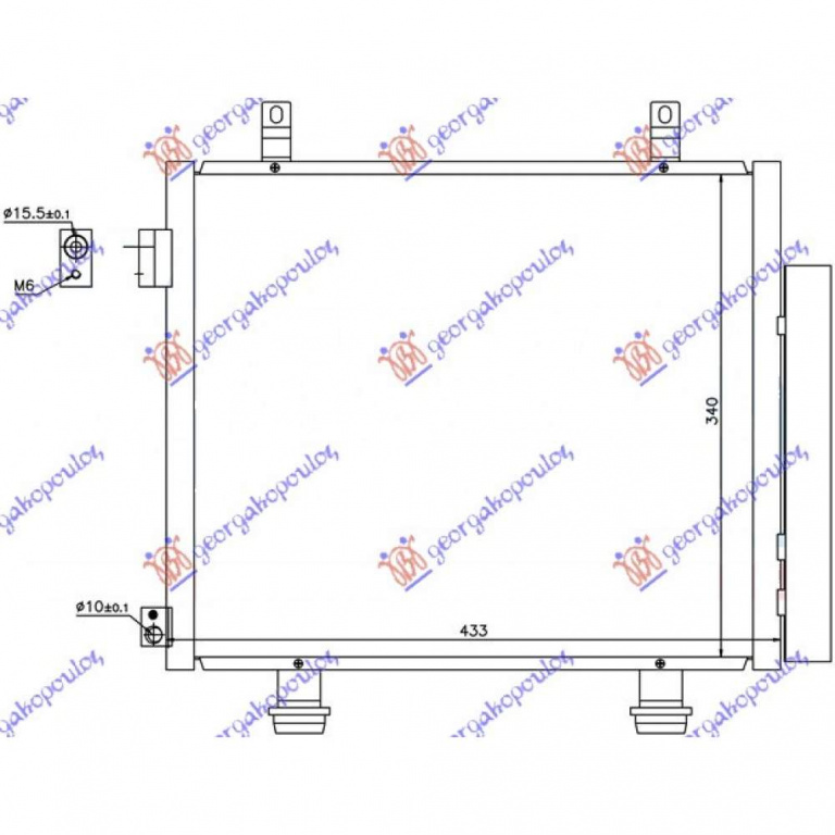 Radiator Apa - Nissan Pixo 2009 , 17700?68?00