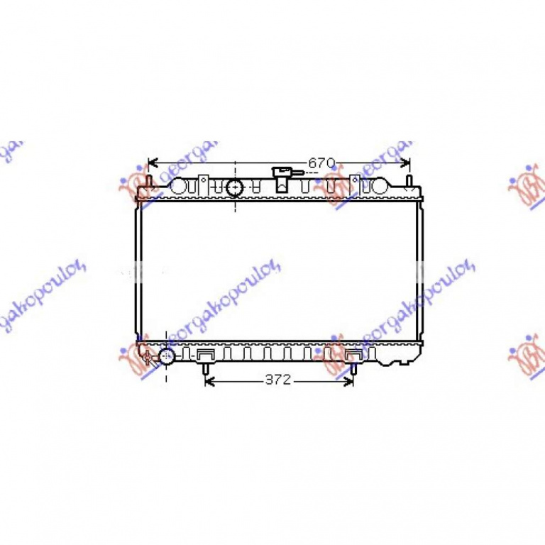 Radiator Apa - Nissan Primera (P12) 2002 , 21410bm400