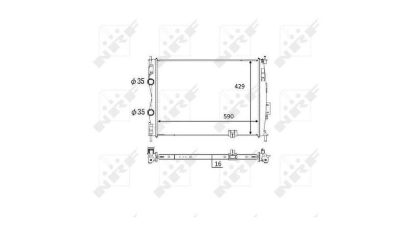 Radiator apa Nissan Qashqai (2007->)[J10,NJ10,JJ10E] #2 070130N