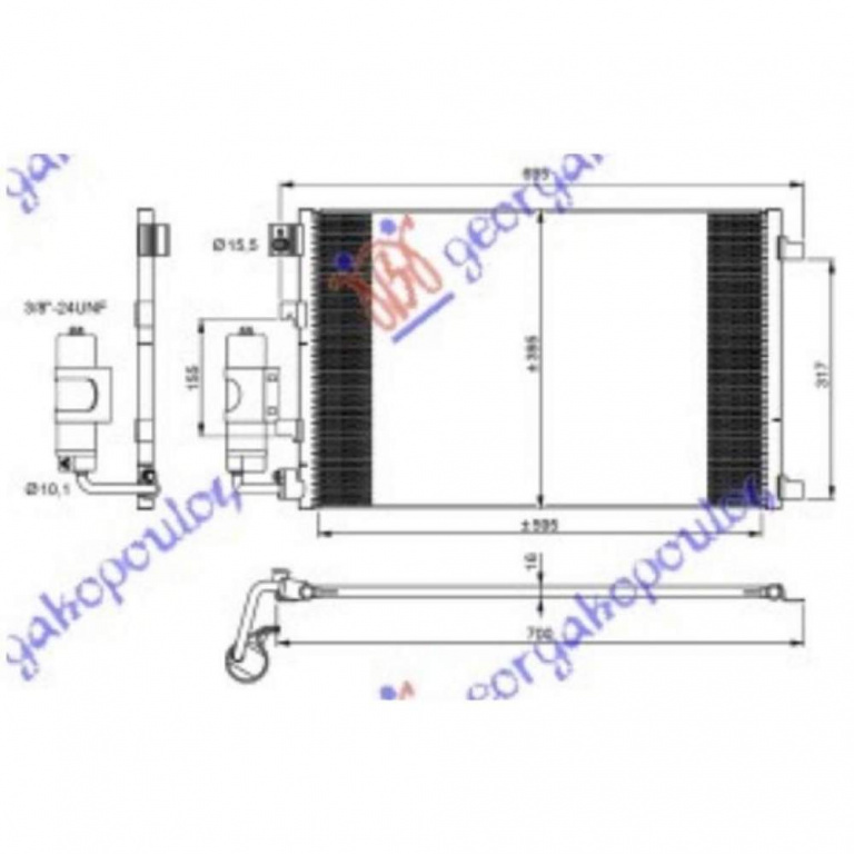 Radiator Apa - Nissan Qashqai 2010 , 21400-Bb50a