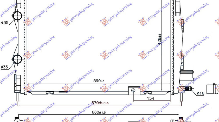 Radiator Apa - Nissan Qashqai 2010 , 21400bb40a