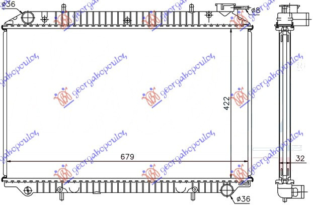 Radiator Apa - Nissan Serena (C23) 1992 , 21410-9c100