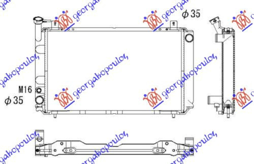 Radiator Apa - Nissan Sunny (N13) 1986 , 2141054a00