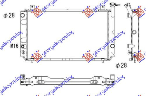 Radiator Apa - Nissan Sunny (N13) 1986 , 2141069a00