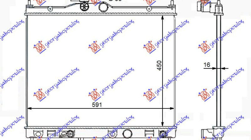 Radiator Apa - Nissan Vanette Nv 200/Evalia 2009 , 21410-Jx00a