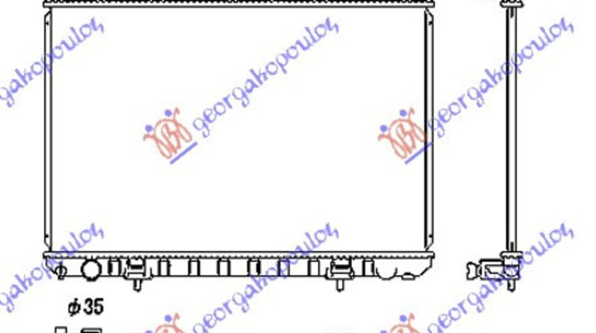 Radiator Apa - Nissan X-Trail 2001 , 214108h900