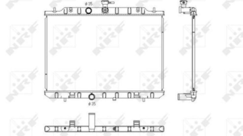 Radiator apa Nissan X-TRAIL (T31) 2007-2013 #2 13002292