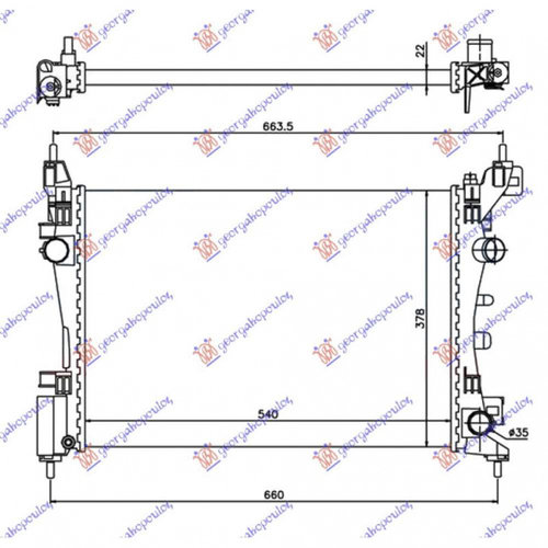 Radiator Apa - Opel Adam 2012 , 13399870