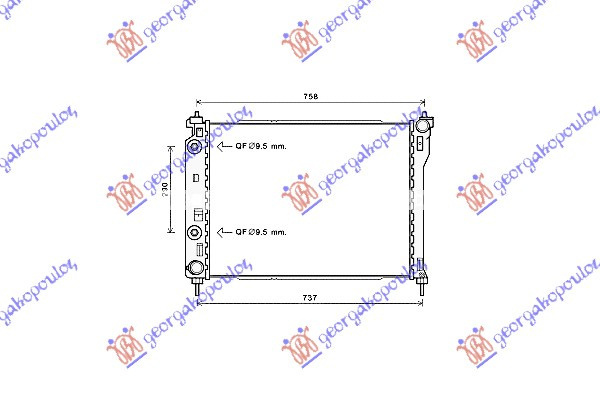 Radiator Apa - Opel Antara 2006 , 4818240