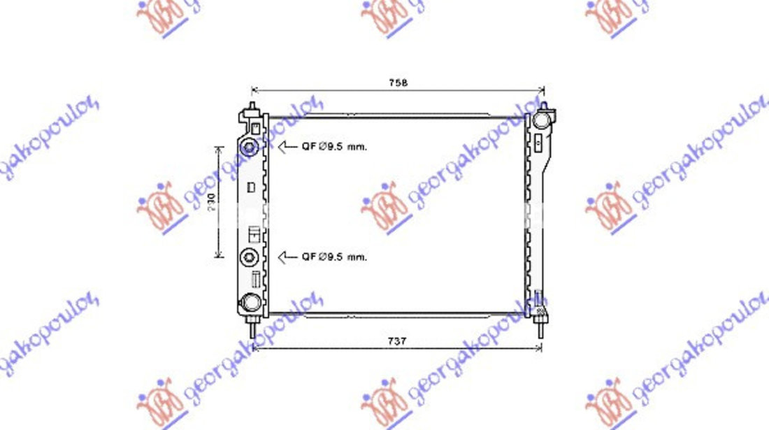 Radiator Apa - Opel Antara 2006 , 4818240