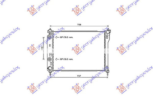 Radiator Apa - Opel Antara 2006 , 4818240