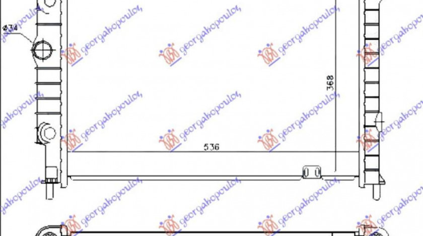 Radiator Apa - Opel Astra F 1991 , 1300108