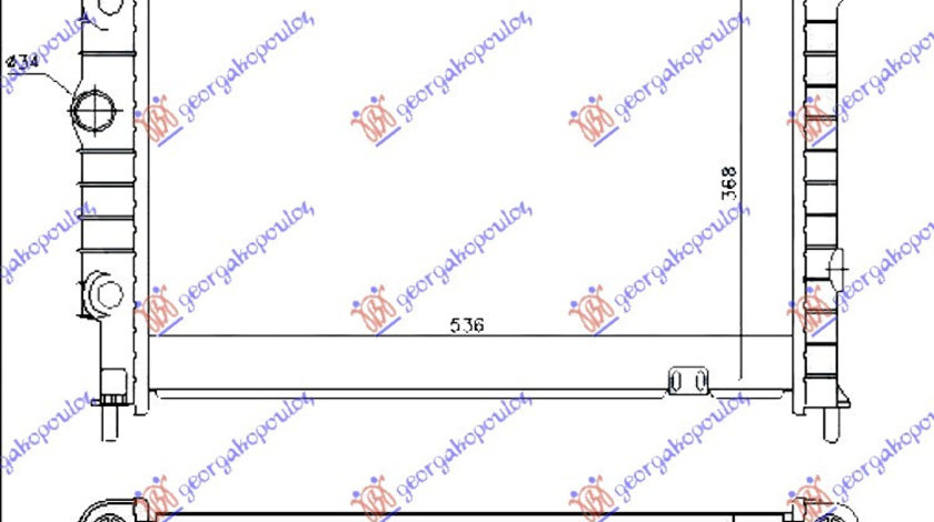 Radiator Apa - Opel Astra F 1991 , 1300134