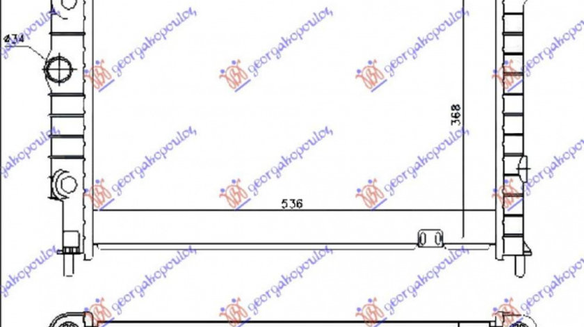 Radiator Apa - Opel Astra F 1995 , 1300113