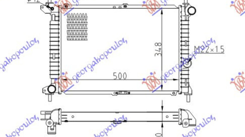 Radiator Apa - Opel Astra F 1995 , 6302011