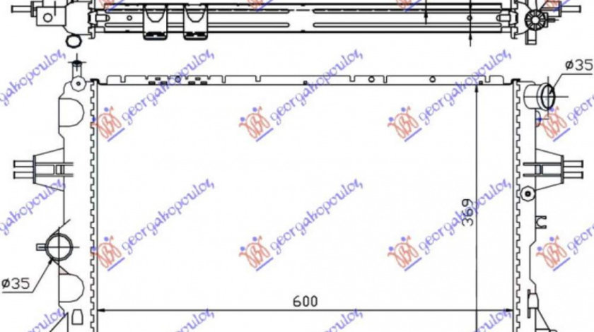 Radiator Apa - Opel Astra G 1998 , 1300210