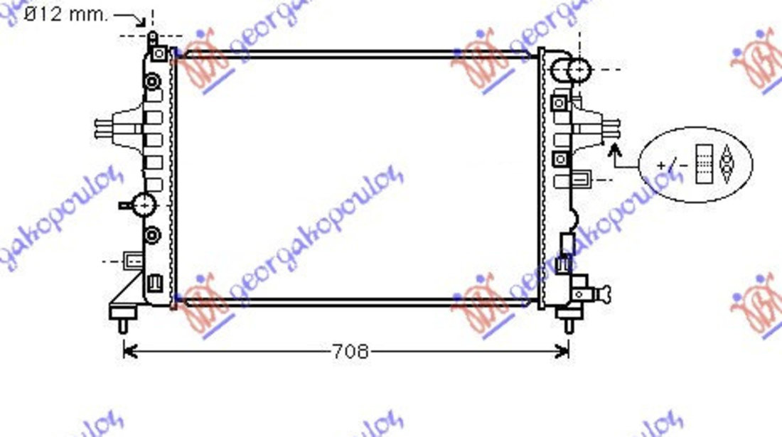 Radiator Apa - Opel Astra H 2004 , 1300265