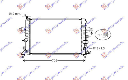 Radiator Apa - Opel Astra H 2004 , 1300266