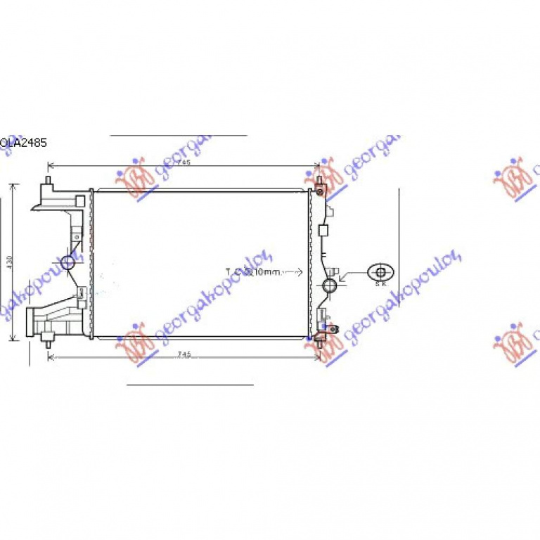 Radiator Apa - Opel Astra J 3 Usi /Gtc 2011 , 1300302