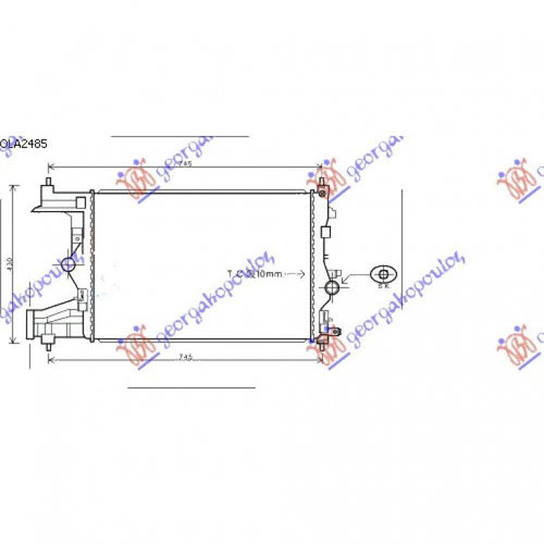 Radiator Apa - Opel Astra J 3 Usi /Gtc 2011 , 1300302