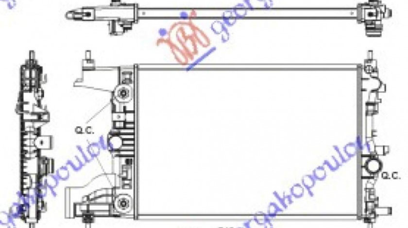 Radiator Apa - Opel Astra J 3 Usi /Gtc 2011 , 13267657