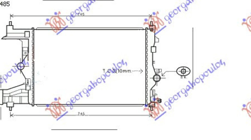 Radiator Apa - Opel Astra J 5 Usi/S.W. 2010 , 1300302