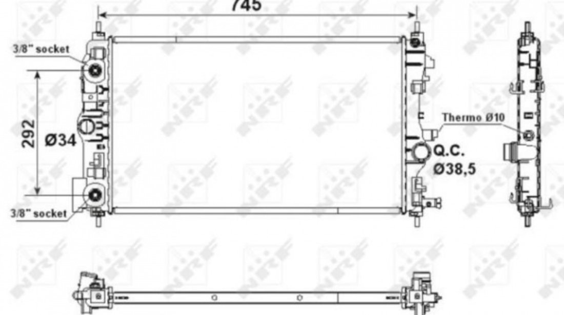 Radiator apa Opel ASTRA J limuzina 2012-2016 #3 1300306