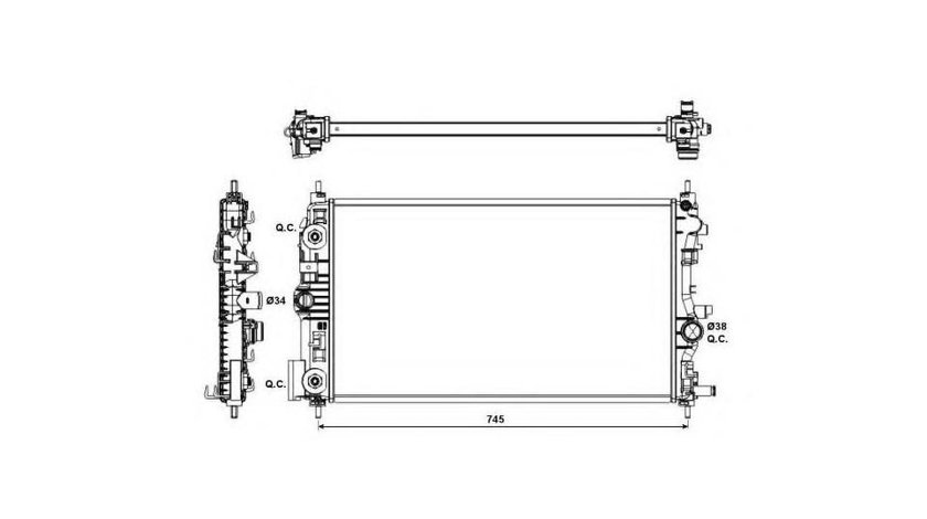 Radiator apa Opel ASTRA J Sports Tourer 2010-2016 #3 121153