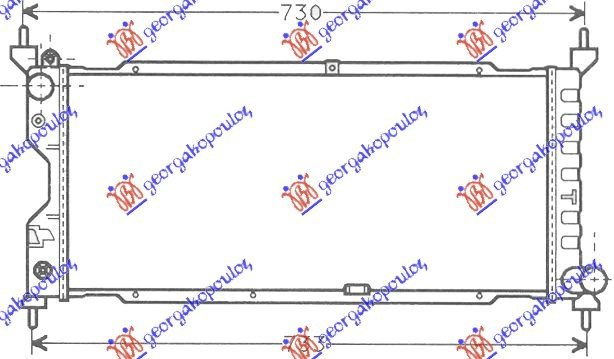 Radiator Apa - Opel Combo 1993 , 1300151