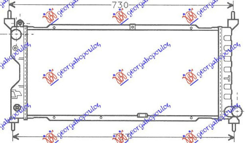 Radiator Apa - Opel Combo 1993 , 1300151