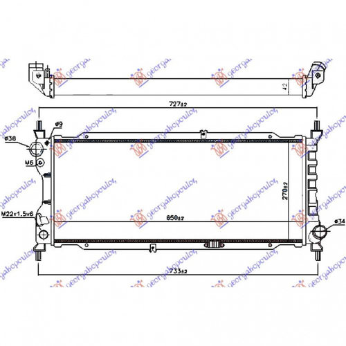 Radiator Apa - Opel Combo 1993 , 1300151