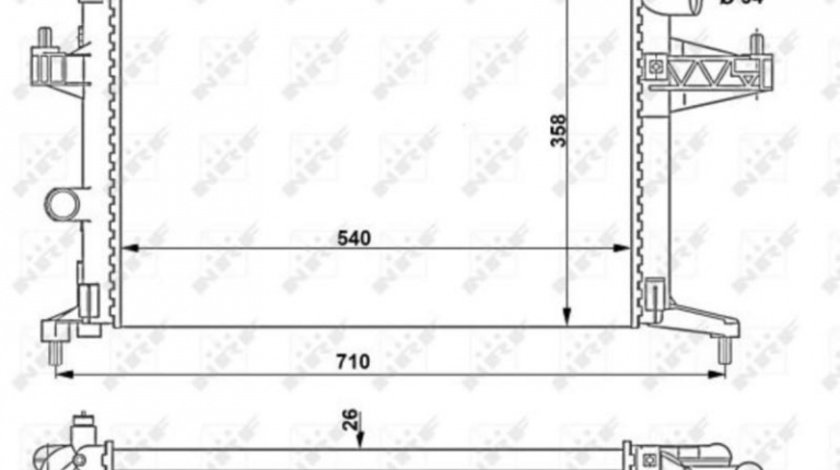 Radiator apa Opel COMBO Tour 2001-2016 #3 01073003