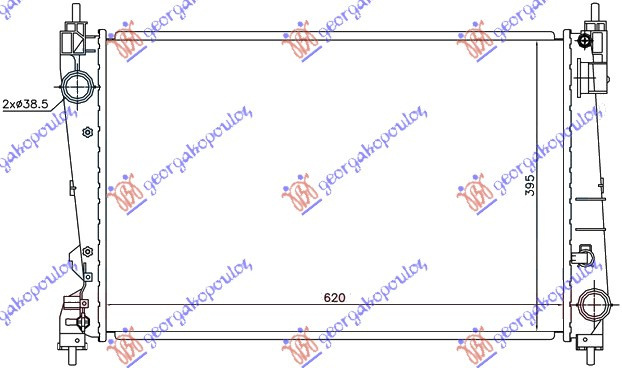 Radiator Apa - Opel Corsa D 2006 , 1300337