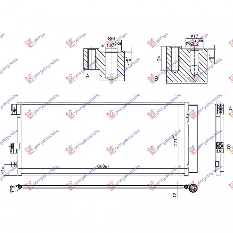 Radiator Apa - Opel Corsa E 2015 , 1300361