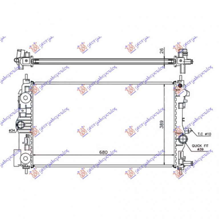 Radiator Apa - Opel Insignia 2013 , 1300291