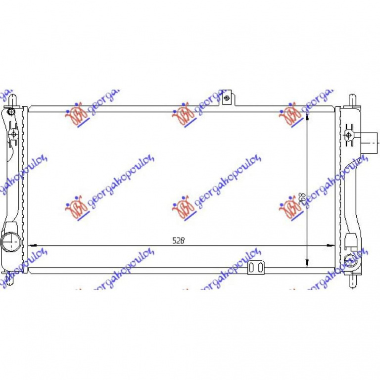 Radiator Apa - Opel Kadett D 1980 , 1302189