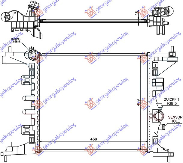 Radiator Apa - Opel Meriva 2010 , 1300304
