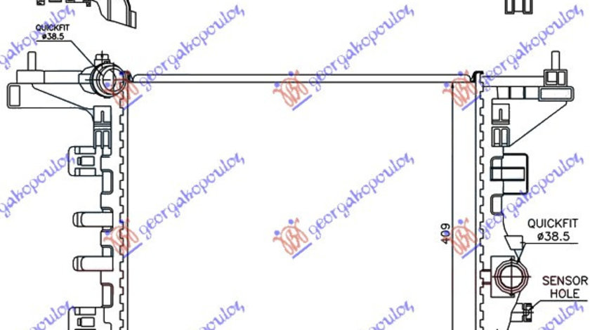 Radiator Apa - Opel Meriva 2010 , 1300304