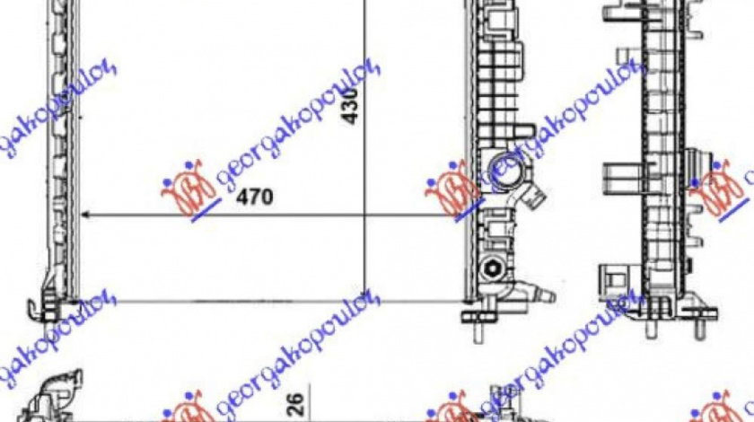 Radiator Apa - Opel Meriva 2014 , 1300309