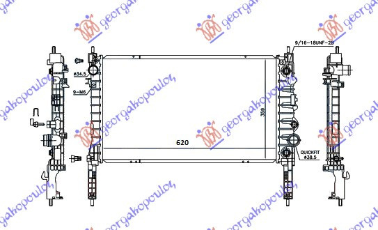 Radiator Apa - Opel Mokka 2013 , 1300360