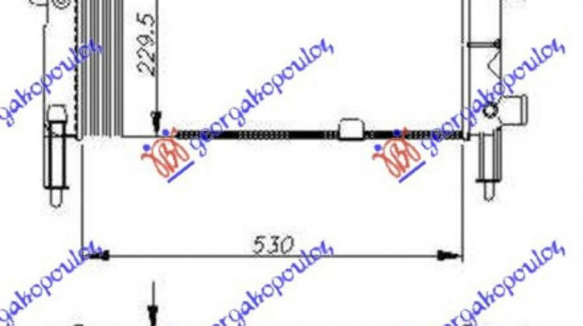 Radiator Apa - Opel Omega A 1991 , 1300010